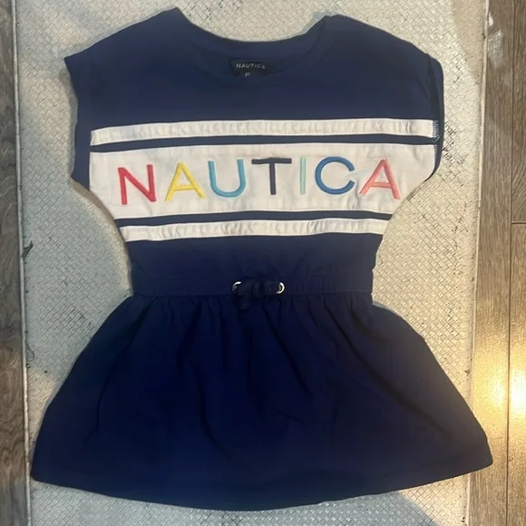 Nautica Dresses Nautica Toddler Girl Navy Blue Rainbow Logo